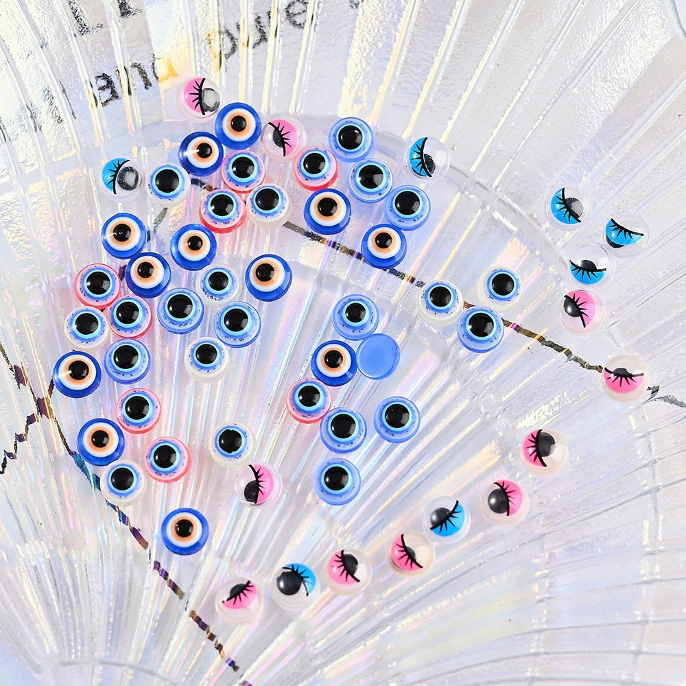 Evil Eye Rhinestones Nail Beads