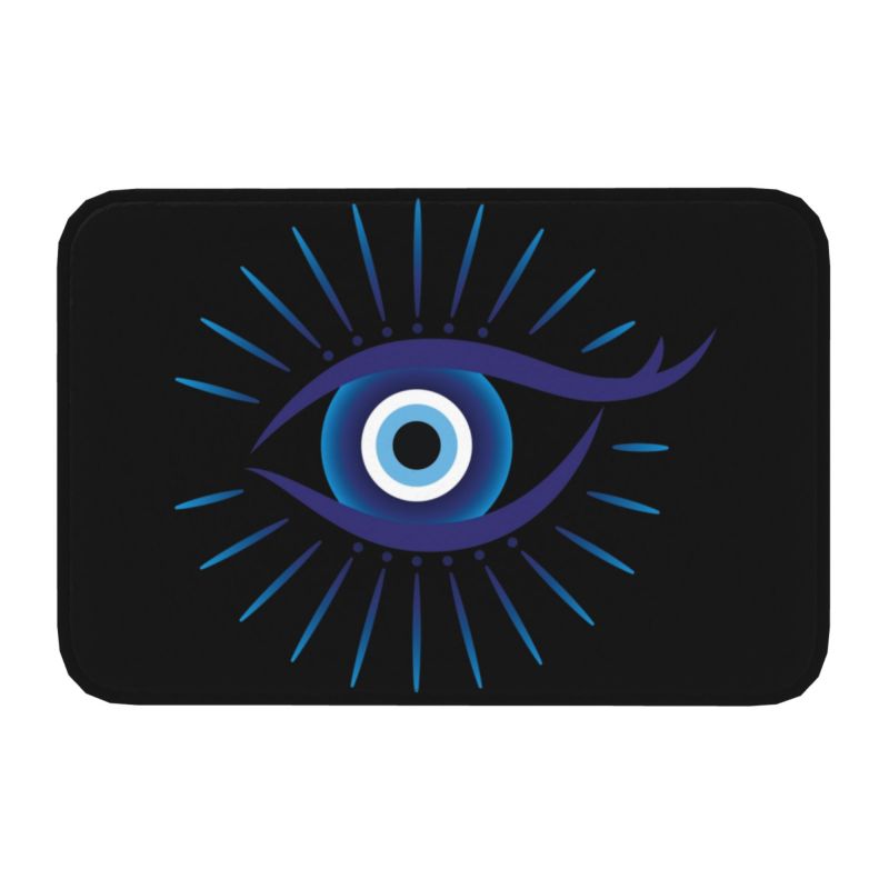 Greek Evil Eye Washable Doormat