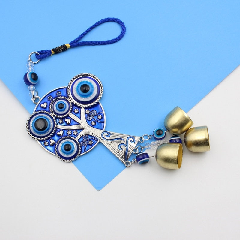 greek eye windchimes tree