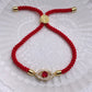 Gold-Plated Evil Eye Charm Bracelet