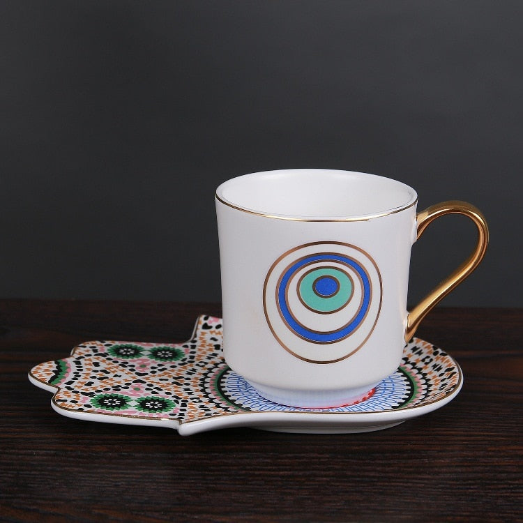 evil eye hamsa hand cup