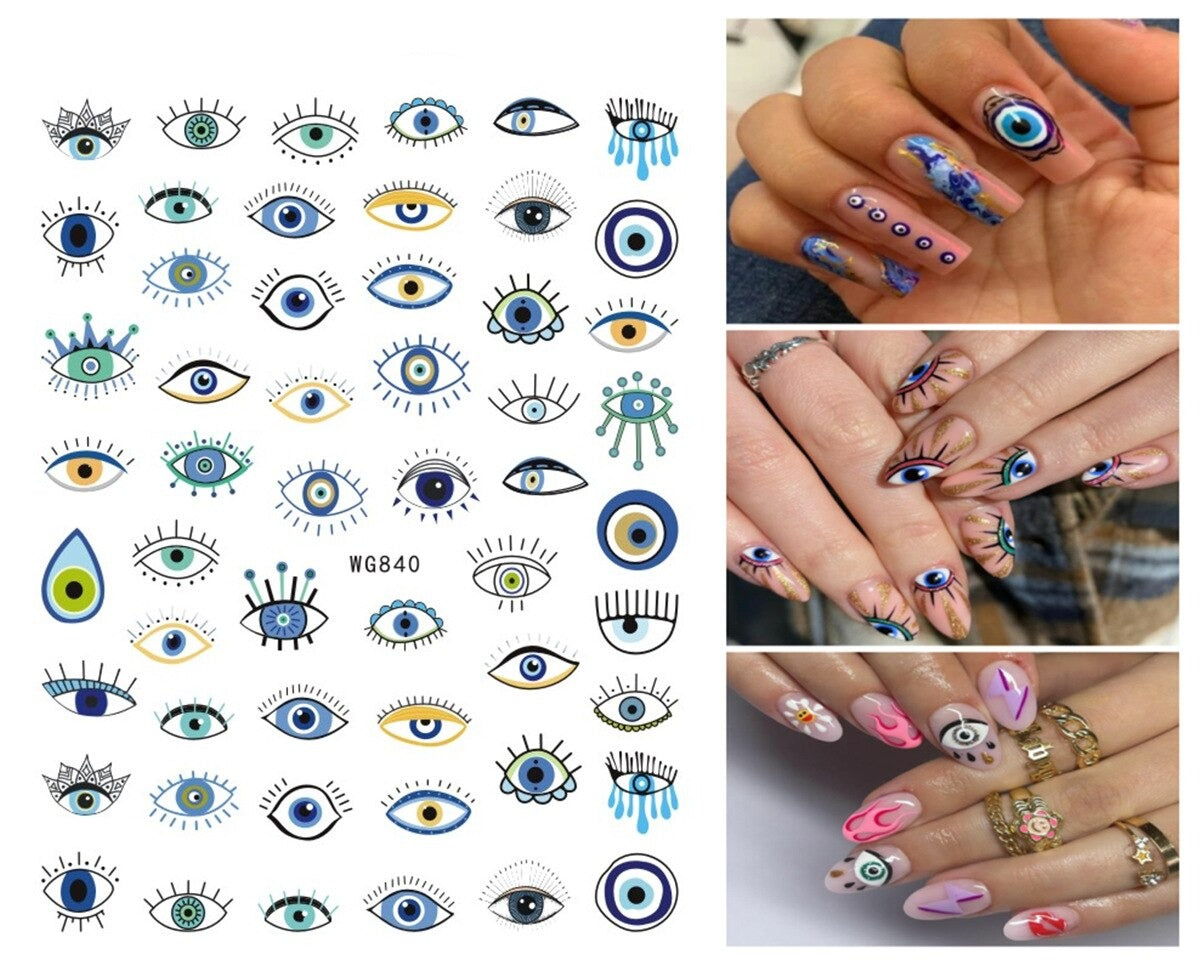 Evil Eye Nail Art Sticker