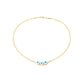 Evil Eye Stainless Steel Choker Chain Necklace