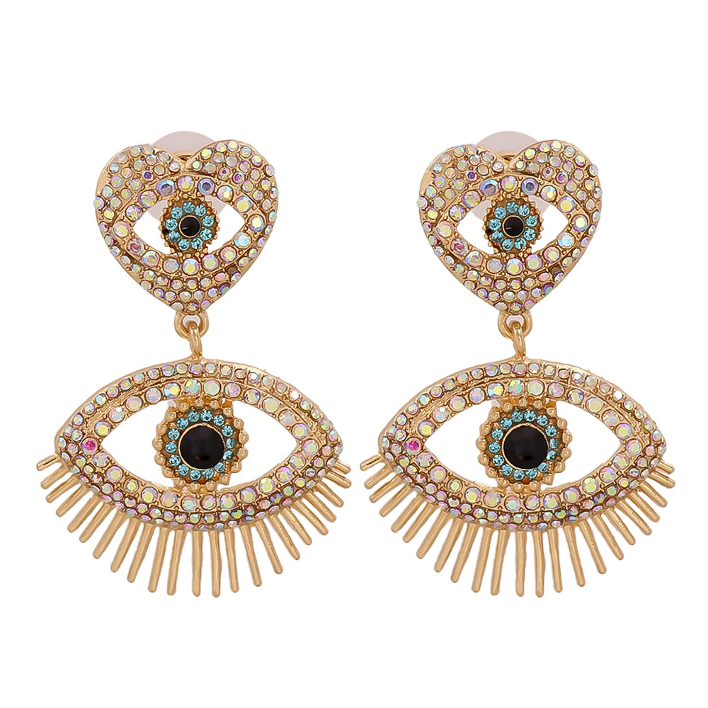 Cute Shape Evil Eye Drop Earrings