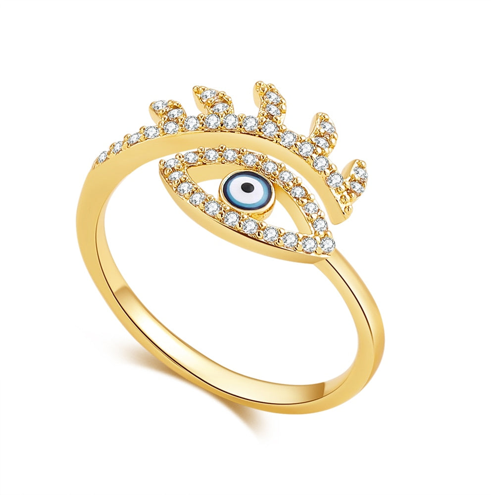 Evil Eye Classic Adjustable Ring