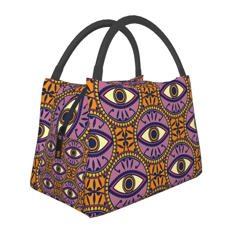 Evil Eye Zippered Jeans Portable Purse