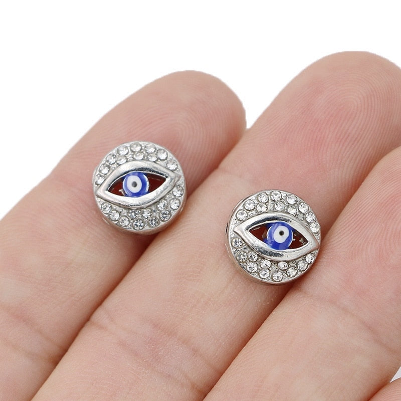 Gold Plated Evil Eye Beads