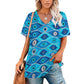 Evil eye v neck t-shirts