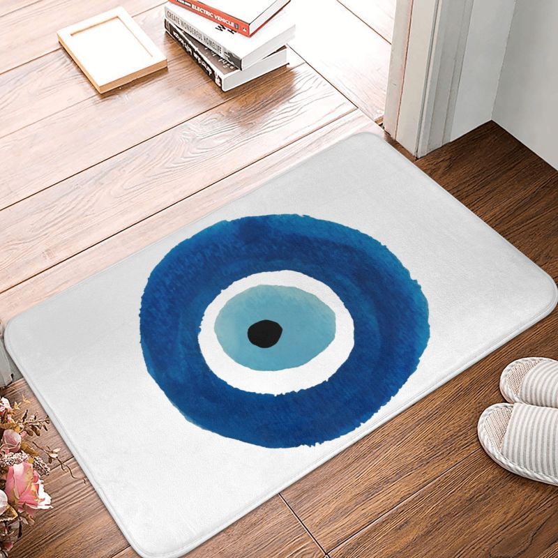 Greek Evil Eye Washable Doormat