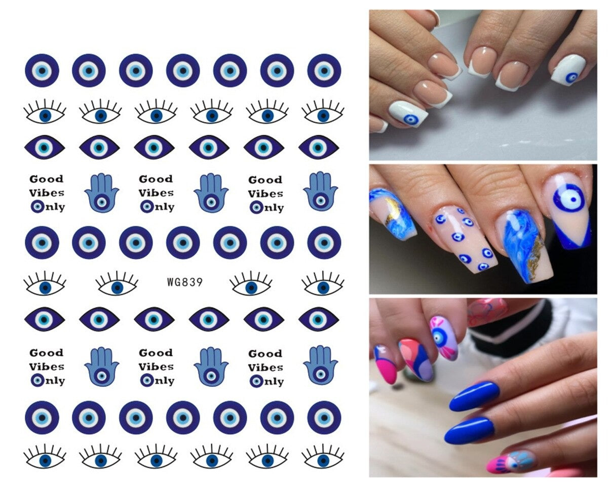 Evil Eye Nail Art Sticker