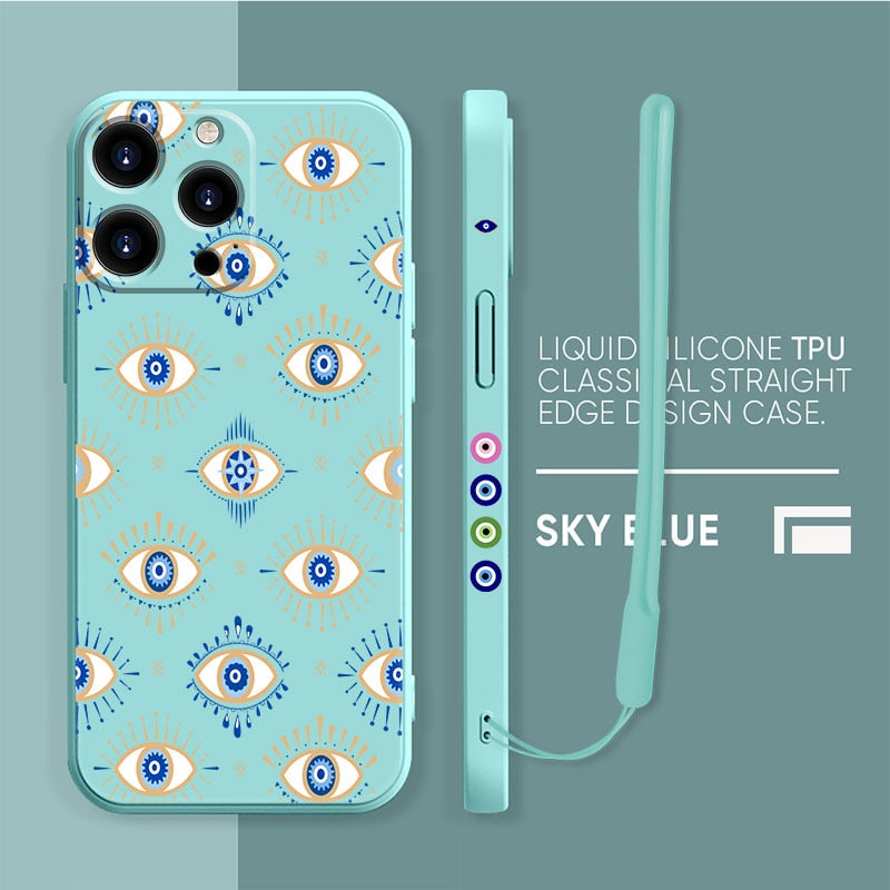 silicone evil eye case