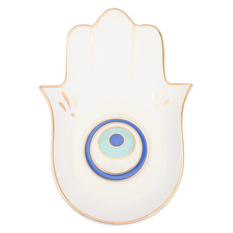 Hamsa Hand Evil Eye Decorative Tray