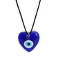Blue Glass Evil Eye Amulet Necklace