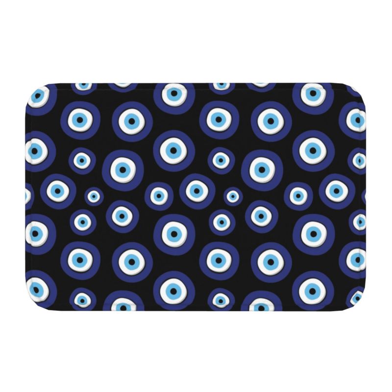 Greek Evil Eye Washable Doormat