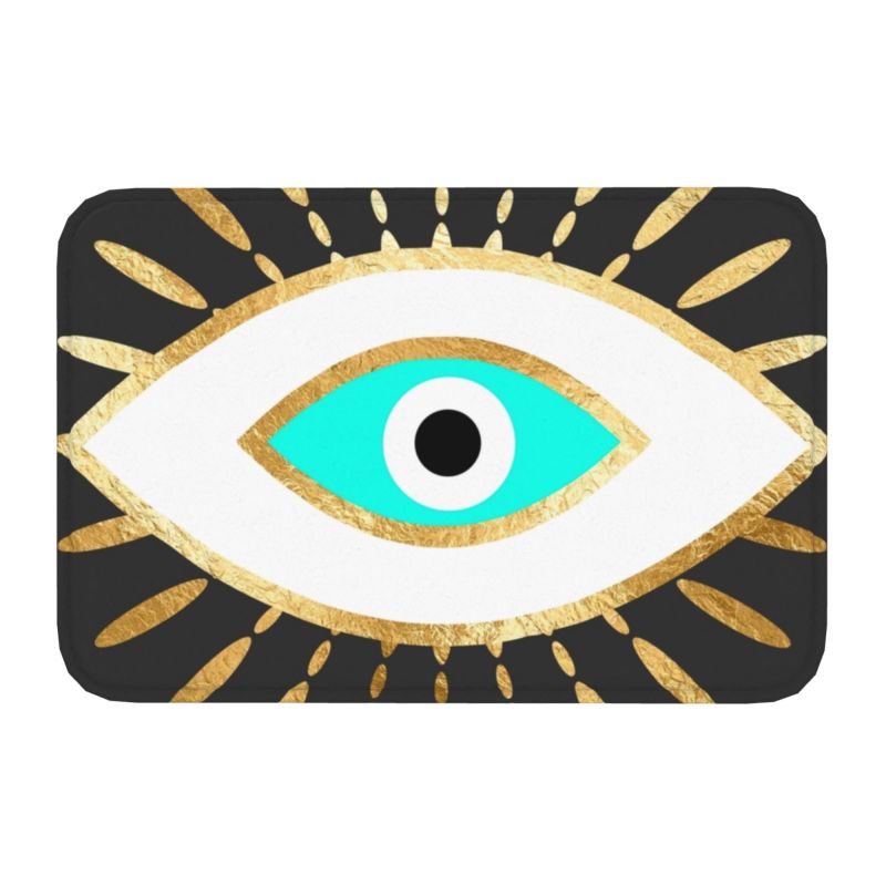 Greek Evil Eye Washable Doormat