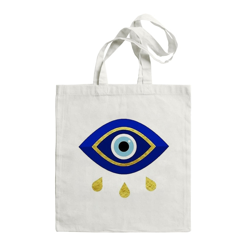 Turkish Evil Eye Foldable Tote Bag